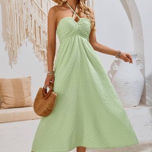American Neckline Maxi Dress