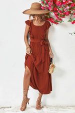 Autumn Chic Maxi Dress