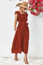 Autumn Chic Maxi Dress