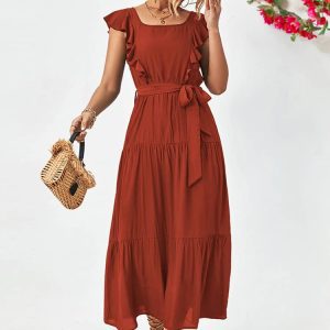 Autumn Chic Maxi Dress