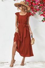 Autumn Chic Maxi Dress