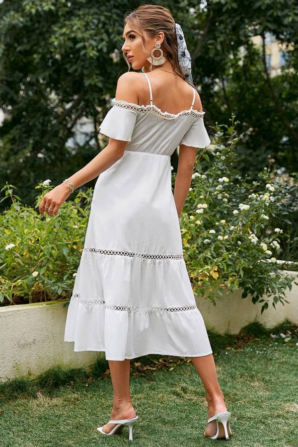 Bardot White Midi Dress