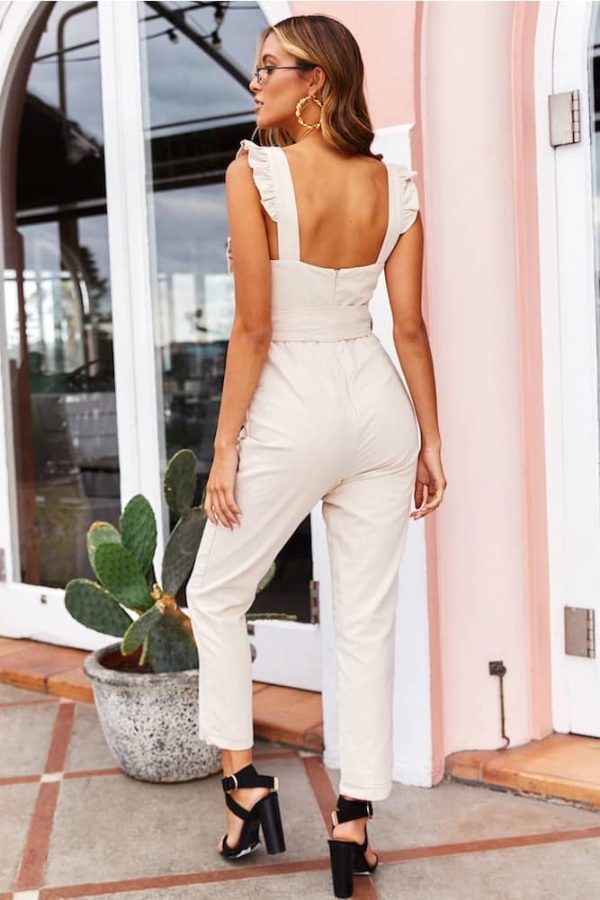 Beige Jumpsuit for a Wedding