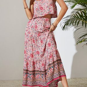 Boho Skirt And Top Set