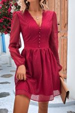Burgundy Midi Dress