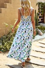 Chic Floral Vintage Maxi Dress