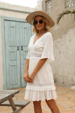 Cotton Gauze Midi Dress