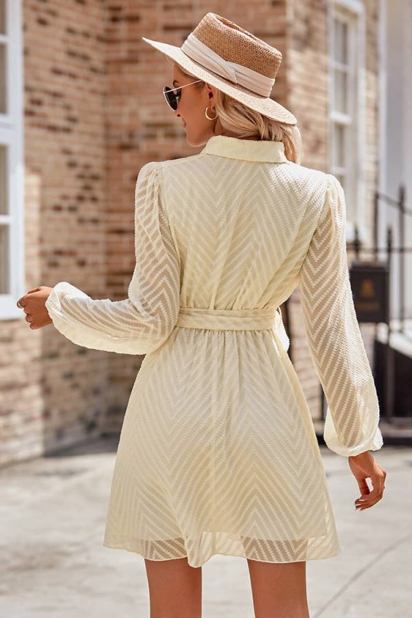 Elegant Ivory Midi Dress
