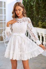 Elegant Lace Mini Dress