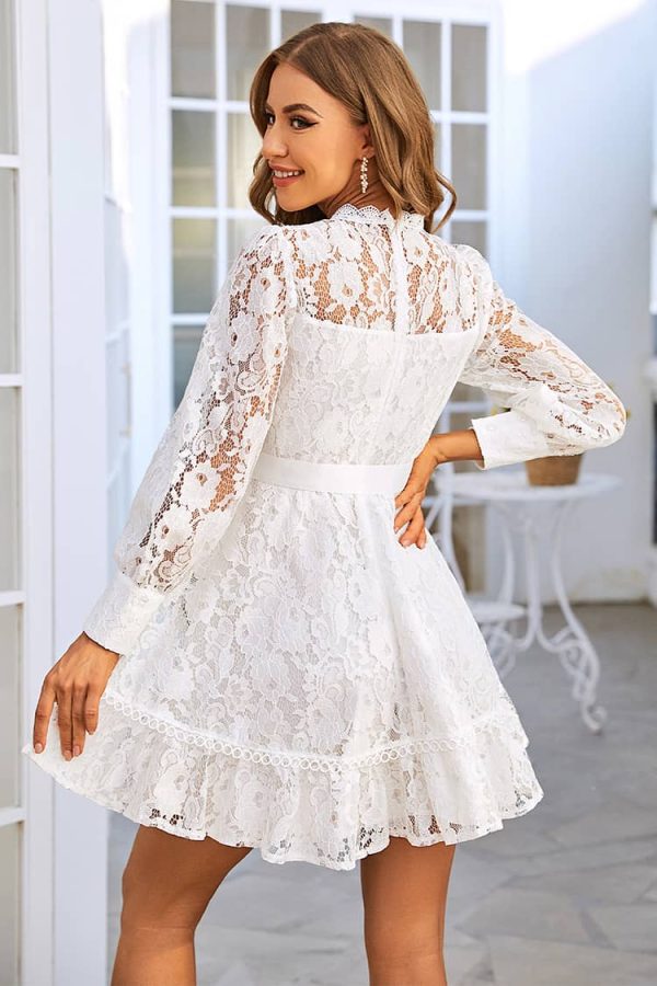 Elegant Lace Mini Dress