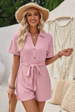 Fitted Blue Jumpsuit