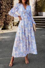 Floral A-Line Maxi Dress