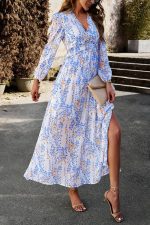 Floral A-Line Maxi Dress