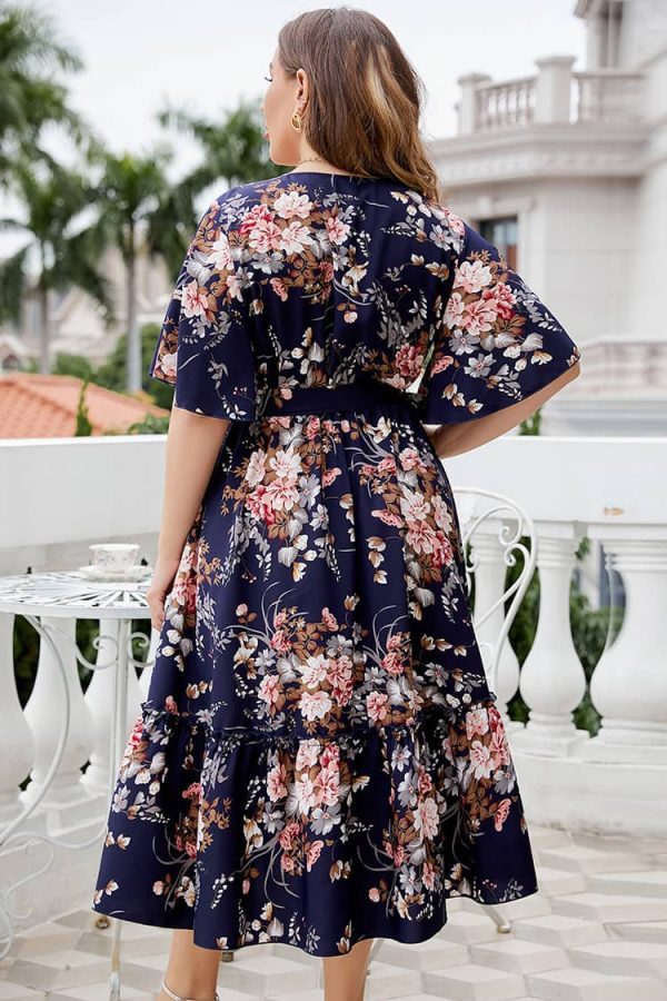 Floral Plus Size Maxi Dress