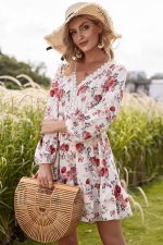 Floral Print Mini Dress