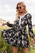 Floral Print Mini Dress