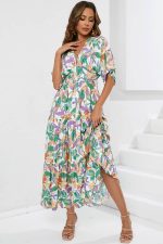 Floral Wrap Maxi Dress