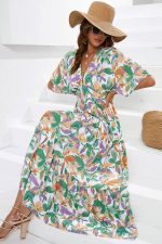 Floral Wrap Maxi Dress