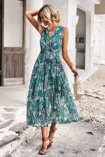 Green Wrap Maxi Dress