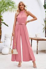 Halter Neck Stylish Jumpsuit Pants