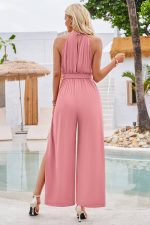 Halter Neck Stylish Jumpsuit Pants