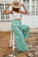 High Waist Floral Pants