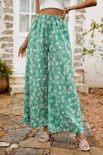 High Waist Floral Pants