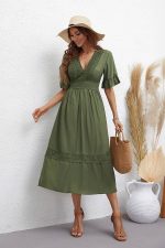 Khaki Wedding Guest Dress