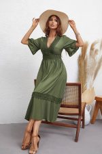 Khaki Wedding Guest Dress