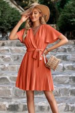 Light Blue Evening Midi Dress