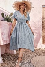 Light Blue Midi Dress
