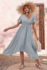 Light Blue Midi Dress