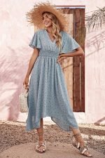 Light Blue Midi Dress