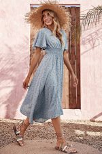 Light Blue Midi Dress