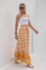 Long Floral Boho Skirt
