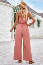 Open Back Strapless Jumpsuit
