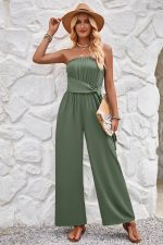 Open Back Strapless Jumpsuit