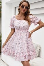 Pale Pink Vintage Midi Dress