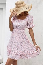 Pale Pink Vintage Midi Dress