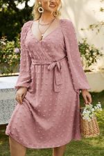 Pink Plus Size Maxi Dress