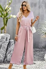 Pink Wide Jumpsuit