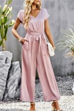 Pink Wide Jumpsuit