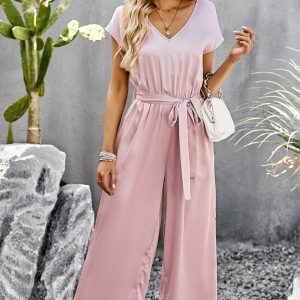 Pink Wide Jumpsuit