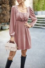 Powder Pink Mini Dress