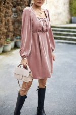 Powder Pink Mini Dress
