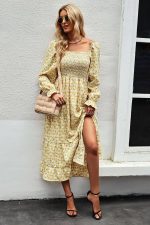 Romantic Bardot Maxi Dress