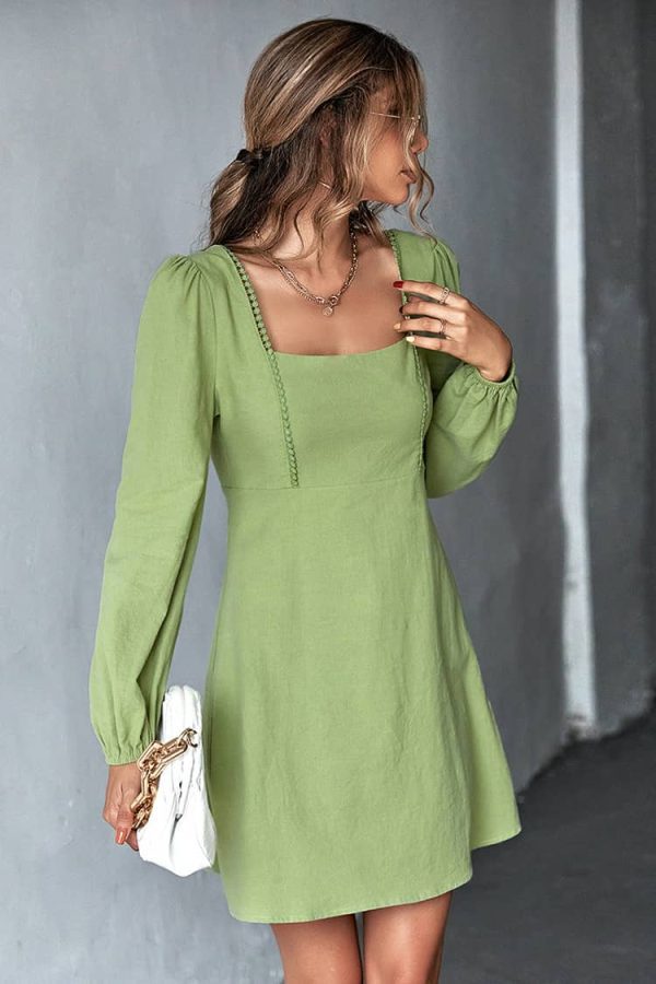 Sage Green Mini Dress