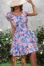 Vintage 1940s Floral Mini Dress
