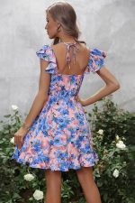 Vintage 1940s Floral Mini Dress