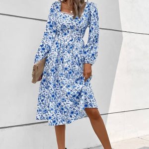 Vintage Floral Maxi Dress